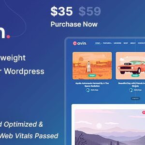 Cavin – Minimal & Lightweight WordPress Blog Theme v1.4.2