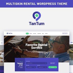 TanTum – Car, Scooter, Boat & Bike Rental Services WordPress Theme v1.1.11