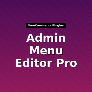 Admin Menu Editor Pro