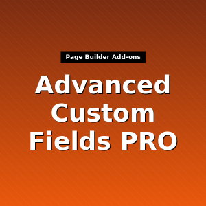 Advanced Custom Fields PRO