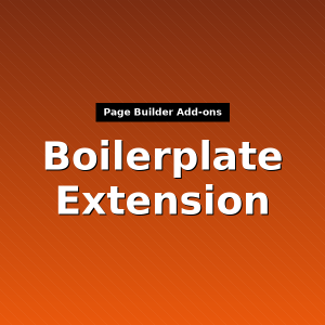 Boilerplate Extension